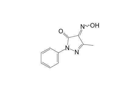 3-methyl-1-phenylpyrazole-4,5-dione, 4-oxime
