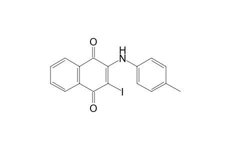3-Iodo-2-(p-tolyl)amino-1,4-naphthoquinone