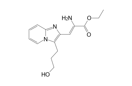 Ethyl 2-amino-3-( 3'-hydroxypropylimidazo[1,2-a]pyridin-2'-yl)propenoate