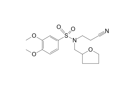 N-(2-Cyanoethyl)-3,4-dimethoxy-N-(tetrahydro-2-furanylmethyl)benzenesulfonamide