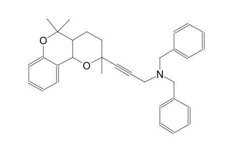 N,N-dibenzyl-3-(2,5,5-trimethyl-3,4,4a,10b-tetrahydro-2H,5H-pyrano[3,2-c]chromen-2-yl)-2-propyn-1-amine