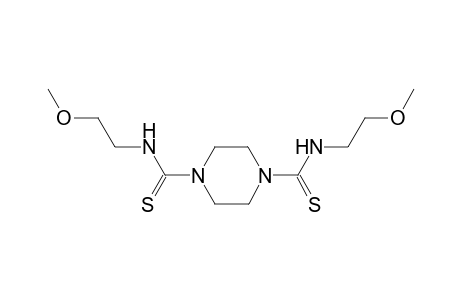 N~1~,N~4~-bis(2-methoxyethyl)-1,4-piperazinedicarbothioamide