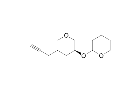 2-((S)-1-methyloxyhept-6-yn-2-yloxy)-tetrahydro-2H-pyran