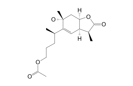 NEOBRITANNILACTONE_A;5-(4-O-ACETYL-1-METHYLBUTYL)-3,6-DIMETHYL-6-HYDROXY-3A,6,7,7A-TETRAHYDRO-2-(3-H)-BENZOFURANONE