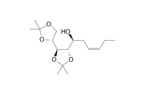 (Z,1S)-1-[(4S,5S)-5-[(4R)-2,2-dimethyl-1,3-dioxolan-4-yl]-2,2-dimethyl-1,3-dioxolan-4-yl]-3-hexen-1-ol