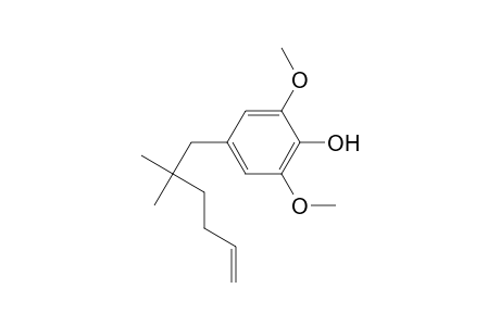Phenol, 4-(2,2-dimethyl-5-hexenyl)-2,6-dimethoxy-
