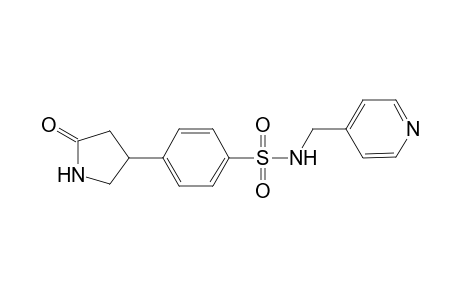 4-(5-ketopyrrolidin-3-yl)-N-(4-pyridylmethyl)benzenesulfonamide