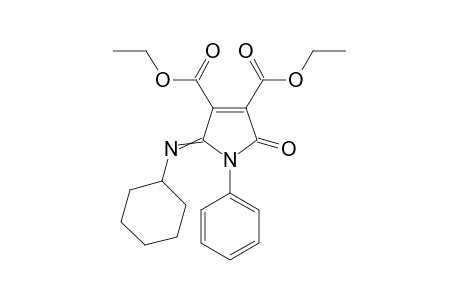 Diethyl 2-(cyclohexylimino)-2,5-dihydro-5-oxo-1-phenyl-1H-pyrrole-3,4-dicarboxylate