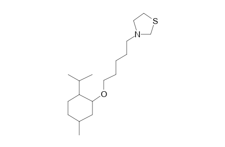 3-[5-[[2-Isopropyl-5-methylcyclohexyl]oxy]pentyl]thiazolidine