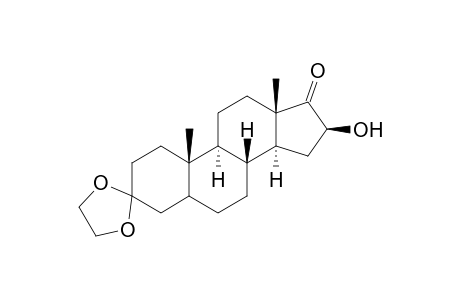 16.beta.-Hydroxy-3,3-(ethylenedioxy)androstan-17-one