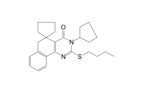 2-(butylthio)-3-cyclopentyl-3H-spiro[benzo[h]quinazoline-5,1'-cyclopentan]-4(6H)-one