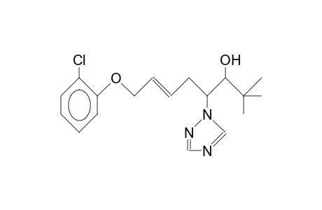 2,2-Dimethyl-4-(1,2,4-triazolyl)-8-(2-chloro-phenoxy)-trans-6-octen-3-ol diast.A