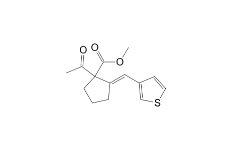 (E)-methyl 1-acetyl-2-(thiophen-3-ylmethylene)cyclopentanecarboxylate