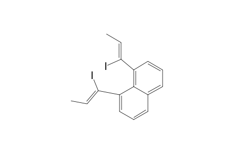 Naphthalene, 1,8-bis(1-iodo-1-propenyl)-, (E,E)-