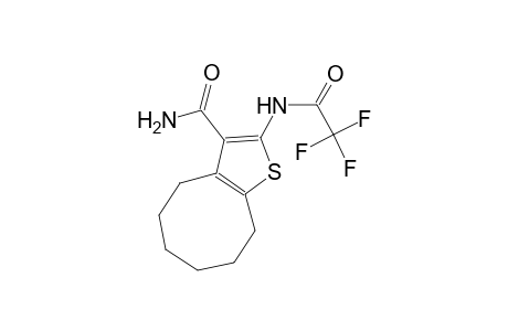 2-[(trifluoroacetyl)amino]-4,5,6,7,8,9-hexahydrocycloocta[b]thiophene-3-carboxamide