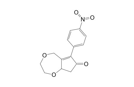 6-(4-Nitrophenyl)-2,3,8,8a-tetrahydrocyclopenta[e][1,4]dioxepin-7(5H)-one