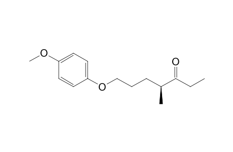 (4S)-7-(4-methoxyphenoxy)-4-methyl-3-heptanone