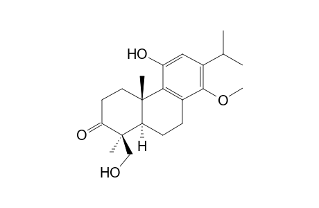 (1S,4aS,10aR)-1-(hydroxymethyl)-8-methoxy-1,4a-dimethyl-5-oxidanyl-7-propan-2-yl-4,9,10,10a-tetrahydro-3H-phenanthren-2-one