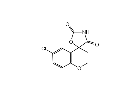 (-)-6-chlorospiro[chroman-4,5'-oxazolidine]-2',4'-dione