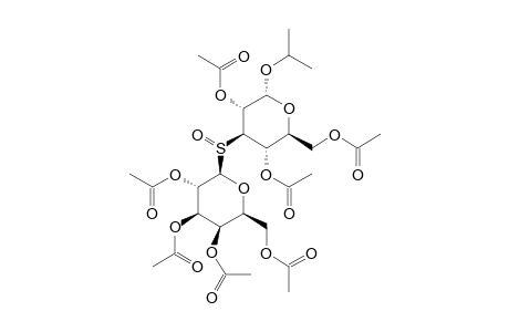 (2-PROPYL-2,4,6-TRI-O-ACETYL-ALPHA-D-GLUCOPYRANOSYL-3-YL)-(2,3,4,6-TETRA-O-ACETYL-BETA-D-GALACTOPYRANOSYL)-(R)-SULFOXIDE