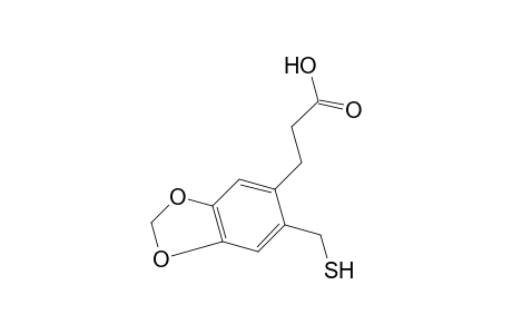 2-(MERCAPTOMETHYL)-4,5-(METHYLENEDIOXY)HYDROCINNAMIC ACID