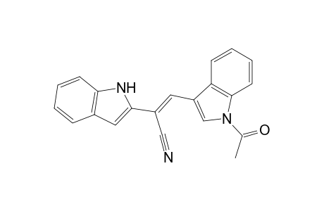 1H-Indole, 1-acetyl-3-[2-cyano-2-(1H-indol-2-yl)ethenyl]-, (Z)-