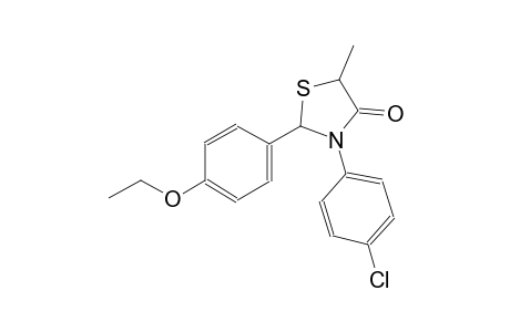 Thiazolidin-4-one, 3-(4-chlorophenyl)-2-(4-ethoxyphenyl)-5-methyl-