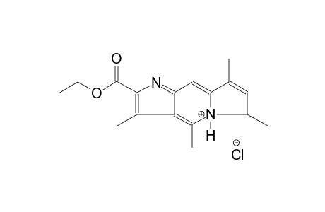 2-(ethoxycarbonyl)-3,4,6,8-tetramethyl-6H-pyrrolo[3,2-f]indolizin-5-ium chloride