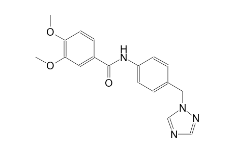 benzamide, 3,4-dimethoxy-N-[4-(1H-1,2,4-triazol-1-ylmethyl)phenyl]-