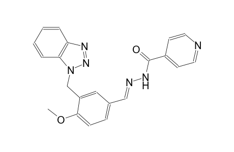 N'-{(E)-[3-(1H-1,2,3-benzotriazol-1-ylmethyl)-4-methoxyphenyl]methylidene}isonicotinohydrazide