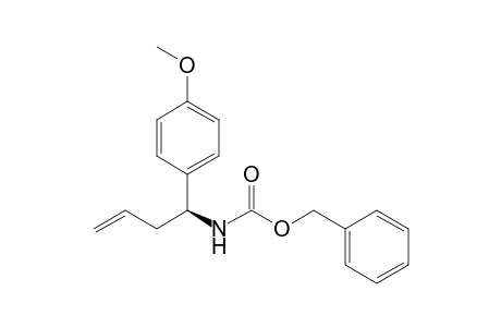 (phenylmethyl) N-[(1S)-1-(4-methoxyphenyl)but-3-enyl]carbamate