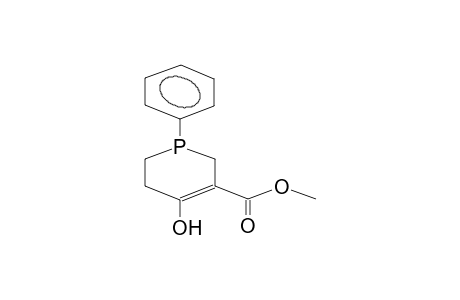 1-PHENYL-3-CARBOMETHOXYPHOSPHORINAN-4-ONE ENOL