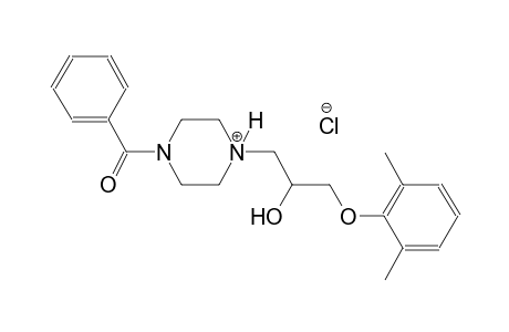 piperazinium, 1-benzoyl-4-[3-(2,6-dimethylphenoxy)-2-hydroxypropyl]-, chloride