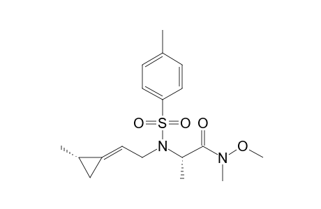 (2S)-N-methoxy-N-methyl-2-[[(2E)-2-[(2S)-2-methylcyclopropylidene]ethyl]-(p-tolylsulfonyl)amino]propanamide