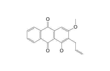 2-allyl-1-hydroxy-3-methoxy-9,10-anthraquinone