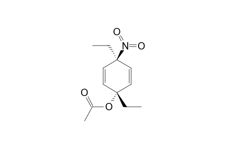 E-1,4-DIETHYL-4-NITRO-CYCLOHEXA-2,5-DIENYL-ACETATE