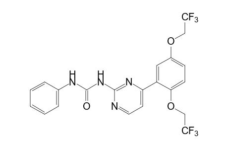 1-{4-[2,5-bis(2,2,2-trifluoroethoxy)phenyl]-2-pyrimidinyl}-3-phenylurea