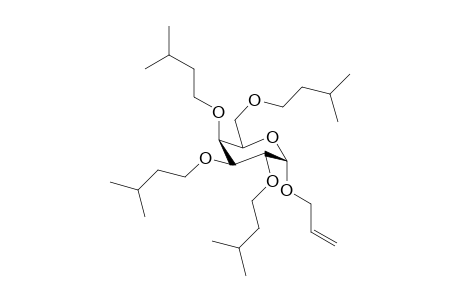 Allyl-2,3,4,6-tetra-O-(3-methylbutyl)-.alpha.,D-galactopyranoside