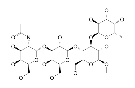 ALPHA-D-GALNAC-(1->3)-BETA-D-GAL-(1->4)-[ALPHA-L-FUC-(1->3)]-BETA-D-GLCOME
