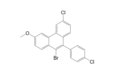 9-Bromo-3-chloro-6-methoxy-10-(p-chlorophenyl)phenanthrene