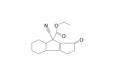 4-cyano-3-keto-1,2,4a,5,6,7,8,8a-octahydrocyclopent[a]indene-4-carboxylic acid ethyl ester