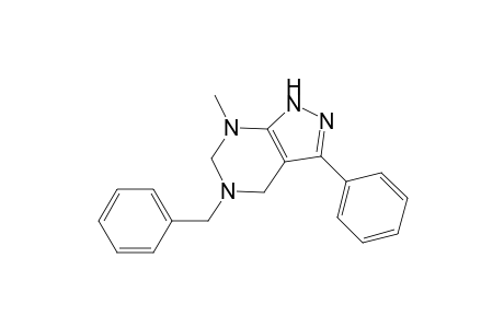 5-benzyl-7-methyl-3-phenyl-4,6-dihydro-2H-pyrazolo[3,4-d]pyrimidine