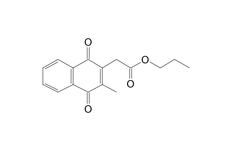 Propyl (3-methyl-1,4-dioxo-1,4-dihydro-2-naphthyl)acetate