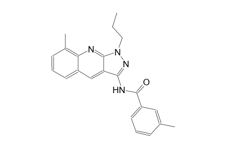 3-methyl-N-(8-methyl-1-propyl-1H-pyrazolo[3,4-b]quinolin-3-yl)benzamide