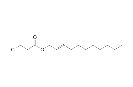 3-Chloropropionic acid, undec-2-enyl ester