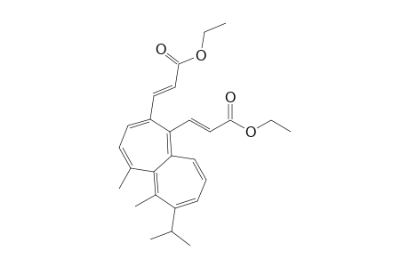 Diethyl 5,6-dimethyl-7-(1'-methylethyl)heptalene-1,2-bis(prop-2'-enoate)