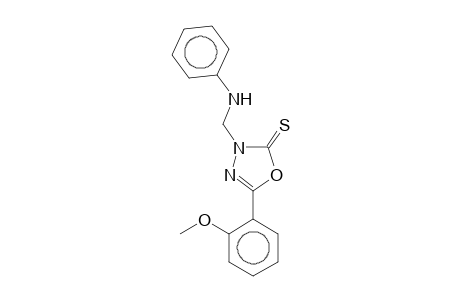 3-(Anilinomethyl)-5-(2-methoxyphenyl)-1,3,4-oxadiazole-2(3H)-thione