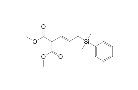 Methyl 5-dimethyl(phenyl)silyl-2-methoxycarbonylhex-3-enoate