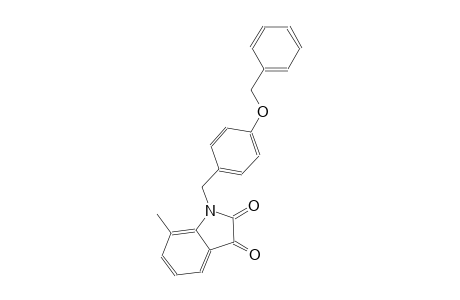 1H-indole-2,3-dione, 7-methyl-1-[[4-(phenylmethoxy)phenyl]methyl]-