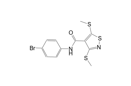 N-(4-bromophenyl)-3,5-bis(methylsulfanyl)-4-isothiazolecarboxamide